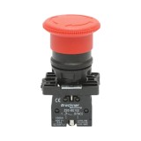 Buton oprire de urgenta rosu 40 mm, 1NC, 400V/10A, LAY5 Breckner