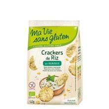 Crackers Bio din Orez cu Rozmarin Fara Gluten Ma Vie Sans Gluten 40gr Cod: 3380380077968 foto