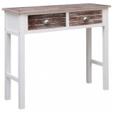 vidaXL Masă consolă, maro, 90 x 30 x 77 cm, lemn