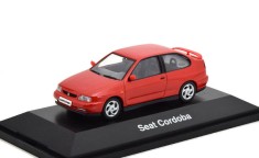 Macheta auto Seat Cordoba rosu 1996, 1:43 Herpa ? dealer model foto