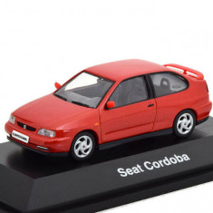 Macheta auto Seat Cordoba rosu 1996, 1:43 Herpa  dealer model