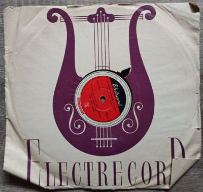Placa gramofon/patefon Electrecord, orchestra de muzica usoara Electrecord foto