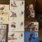 leshoto - pasari - vultur - serie 4 timbre MNH, 4 FDC, 4 maxime, fauna wwf