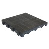 Placa podea exterior, WPC, exterior, gri, 400 x 400 x 45 mm