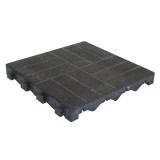 Placa podea exterior, WPC, exterior, gri, 400 x 400 x 45 mm