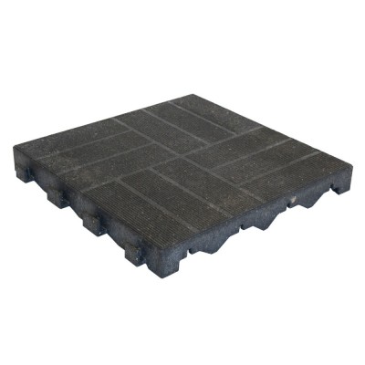 Placa podea exterior, WPC, exterior, gri, 400 x 400 x 45 mm foto