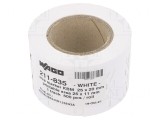 Etichetă Albă 10x25 mm cu Orificiu
