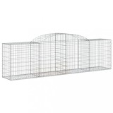 Cumpara ieftin Cos gabion arcuit, 300x50x80/100 cm, fier galvanizat