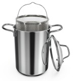 Oala sparanghel Navaris cu cos si capac sticla, compatibila inductie, 16x21 cm, 3.9L, 49580.01