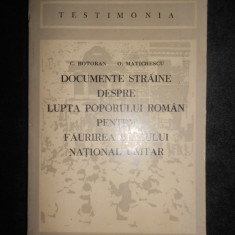 C. Botoran, O. Matichescu - Documente straine despre lupta poporului roman...