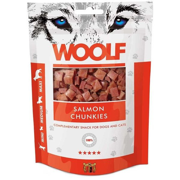 WOOLF Bucăți de Somon 100g