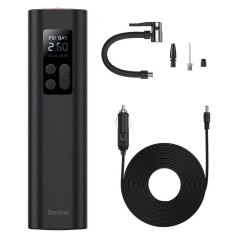 COMPRESOR AUTO Baseus Super Mini, alimentare 12 V bricheta auto, display LED, presiune maxima 3 bar, negru (timbru verde 0.80 lei) &quot;CRCQ000001&quot; - 6932