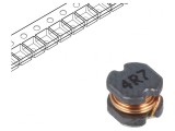 Inductor SMD 4.7uH 109m&Omega; -40&divide;125&deg;C &plusmn;20% 4x4.5x3.2mm