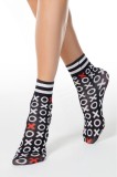 Șosete poliamidă cu model XOXO, Fantasy 046, Multicolor, 36-39 (23-25)