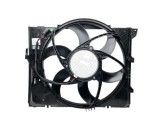 GMV radiator electroventilator BMW Seria 1 E87/E88/E81/E82, 2004-2011, 116i, motor 1.6, 85kw benzina, cutie automata, 400 W; 490 mm; 3 pini