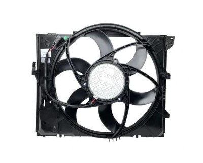 GMV radiator electroventilator BMW Seria 1 E87/E88/E81/E82, 2004-2011, 116i, motor 1.6, 85kw benzina, cutie automata, 400 W; 490 mm; 3 pini foto