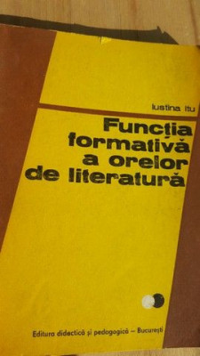 Functia formativa a orelor de literatura- Iustina Itu foto