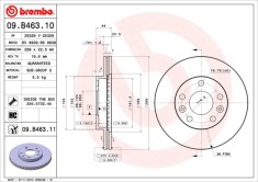 BREMBO 09.B463.10 PRIME LINE Disc frana