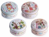 Cumpara ieftin Set 4 cutii Paste metal multicolor &Oslash; 10 cm x 4,5 H