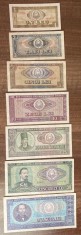 B11 122 - Bancnota foarte veche - Romania - comunism - set complet bancnote emisie in RSR in anul 1966