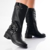 Cizme dama Imblanite Negre din piele ecologica Agustina, 37, Negru, Oem