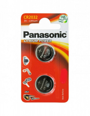 Baterii CR2032 Panasonic 3V LITHIUM 20x3.2mm 2buc blister foto