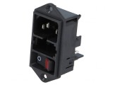 Conector alimentare AC 10A 250V IEC 60320 DD11