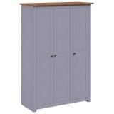 Sifonier cu 3 usi, gri, 118 x 50 x 171,5 cm, pin gama Panama