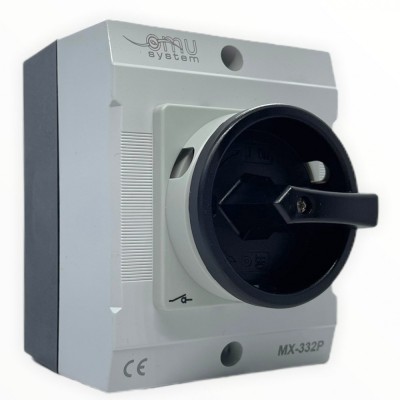 Intrerupator 3 poli 32A 7,5kw IP65 cu carcasa pornit oprit 400V blocabil foto