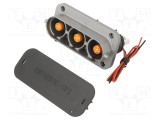 Conector alimentare DC mamă &icirc;nşurubare AMPHENOL GEC, -40&divide;125&deg;C, IP67
