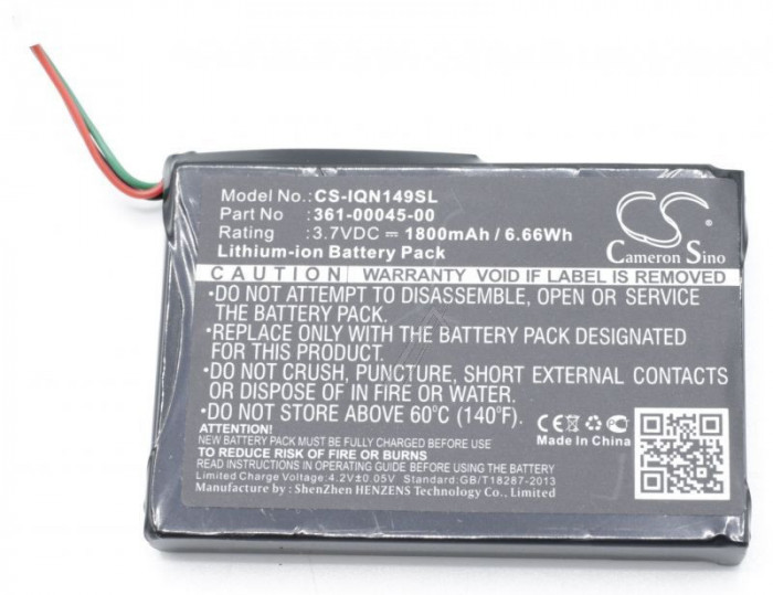 3,7V-1800MAH ACUMULATOR LI-ION =&gt; GARMIN N&Uuml;VI 1490TV, N&Uuml;VI 2585TV COM Articol Alternativ