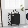 VidaXL Coș de rufe 1 compartiment cu raft stejar maro 859074