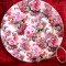 PLATOU FRUCTIERA PORTELAN FINE BONE CHINA ANGLIA RAMBLING ROSE TRANDAFIRI 27 CM
