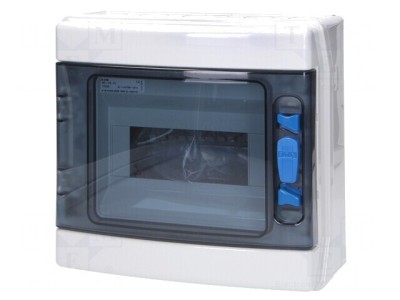 Carcasă pentru aparatură modulară IP65 albă ABS 8 module foto