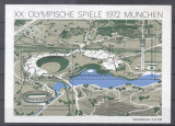 Germany Bundes 1972 Sport Olympic Games Munich perf. sheet MLH DA.066, Nestampilat