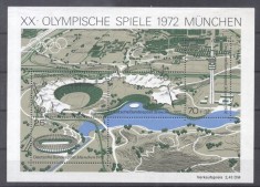 Germany Bundes 1972 Sport Olympic Games Munich perf. sheet MNH DA.065