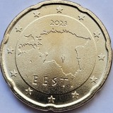 Moneda 20 euro cents 2023 Estonia, unc , km#65