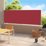 Copertina laterala retractabila de terasa, rosu, 180x500 cm GartenMobel Dekor, vidaXL