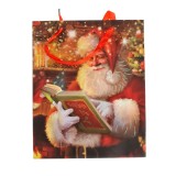 Punga de cadou cu Mos Craciun