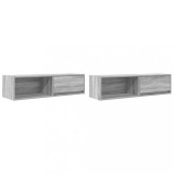 Cumpara ieftin Dulapuri TV 2 buc Gri Sonoma 100x31x25,5 cm Lemn prelucrat