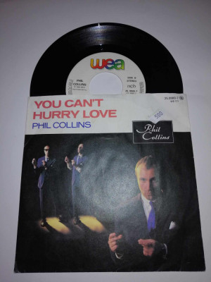 Phil Collins You can&amp;rsquo;t hurry love single vinil vinyl 7&amp;rdquo; VG+ wea 1982 Ger foto