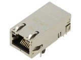Conector RJ45 Cat 6 ecranat cu LED - 8p8c, BEL FUSE