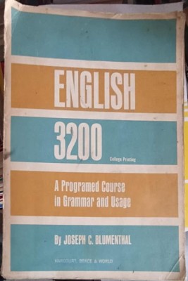 ENGLISH 3200: A PROGRAMED COURSE IN GRAMMAR AND USAGE-JOSEPH C. BLUMENTHAL-252845 foto