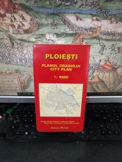 Ploiești, Planul orașului, City plan, conține indexul străzilor și harta jud. Prahova, 1998, 193