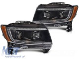 Set de faruri de tuning cu lumini LED potrivit pentru Jeep Grand Cherokee 2011-2013, stanga si dreapta Performance AutoTuning