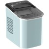 HOMCOM Mașină de Cuburi de Gheață cu Autocurățare 12 kg/24h 9 Cuburi Gata &icirc;n 7 Minute 2 Mărimi de Gheață Rezervor 1,5L Albastru | Aosom Romania