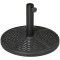 Suport pentru umbrela 38-48 mm, rotund, HDPE, imitatie ratan, negru, 45x33 cm GartenVIP DiyLine