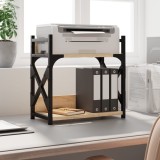 Cumpara ieftin Suport imprimantă 2 niveluri stejar sonoma 40x20x40 cm lemn