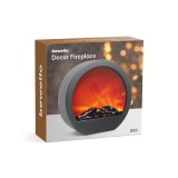 Șemineu cu efect de flacără LED - baterie / rețea - 35 x 12 x 38 cm