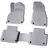 Set de 5 covorase gri cauciuc 3D stil tavita premium pentru VW Touareg III, 3 CR7 din 2018